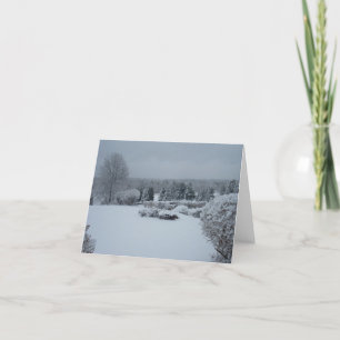 TARJETA FESTIVA PAISAJE INVERNAL MÁGICO