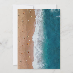 TARJETA FESTIVA PAISAJE MARINO CONCHAS PLAYA VACACIONES DE VERANO 