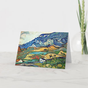 Tarjeta Festiva Paisaje montañoso de Les Alpilles,