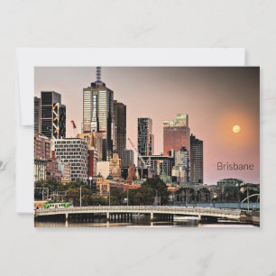 Tarjeta Festiva Paisaje urbano de Brisbane, Australia