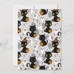 Tarjeta Festiva Paisajes De Calabaza Fantasma