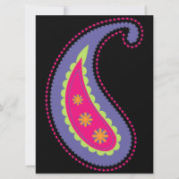Paisley morada y rosa