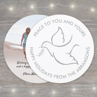 Pájaro de paz moderna unidad única ronda uno foto