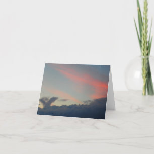 Tarjeta Festiva Pájaro en las Nubes al Amanecer