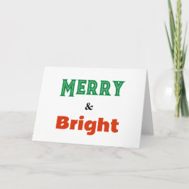 Tarjeta Festiva Palabras alegres y brillantes Fiesta minimalista d