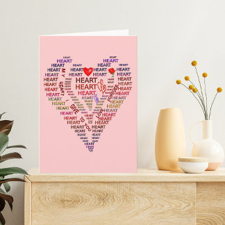 Tarjeta Festiva Palabras del corazón