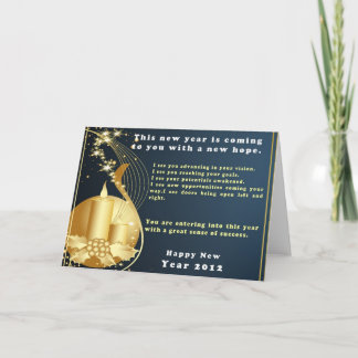 Tarjeta Festiva Palabras proféticas para 2012