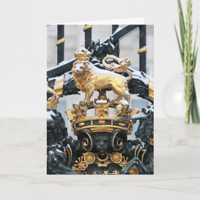 Tarjeta Festiva Palacio de Buckingham Londres (Anverso)