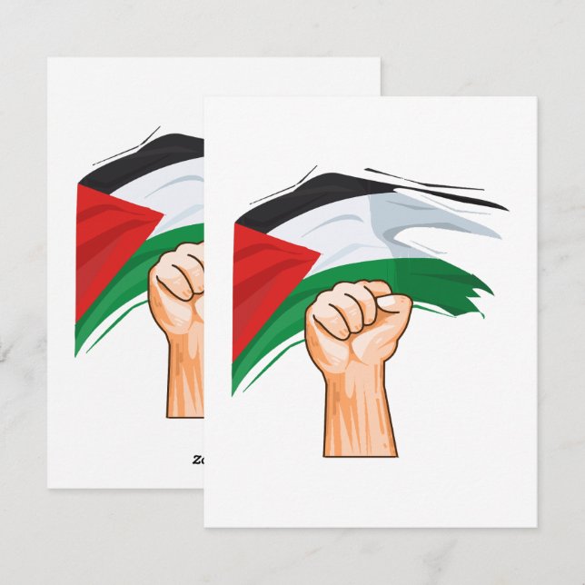 Tarjeta Festiva Palestina (Anverso / Reverso)