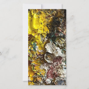 Tarjeta Festiva Paleta del artista #1