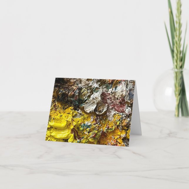 Tarjeta Festiva Paleta del artista #1 (Anverso)