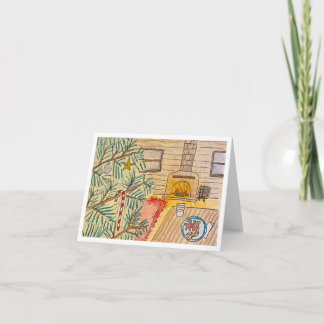 Tarjeta Festiva Palito de menta para San Nicolás