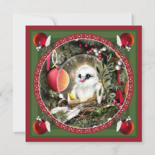 Tarjeta Festiva Paloma bebé