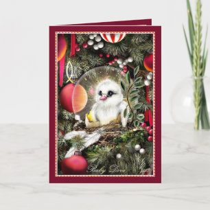 Tarjeta Festiva Paloma bebé