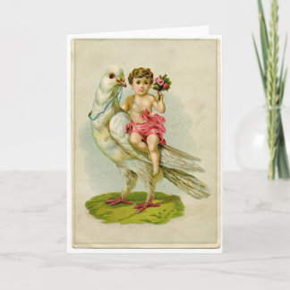 Tarjeta Festiva Paloma kerub