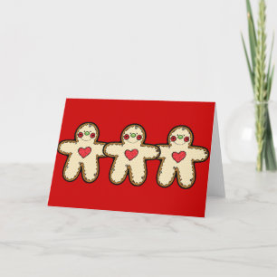 Tarjeta Festiva Pan de jengibre