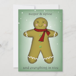 Tarjeta Festiva Pan de jengibre