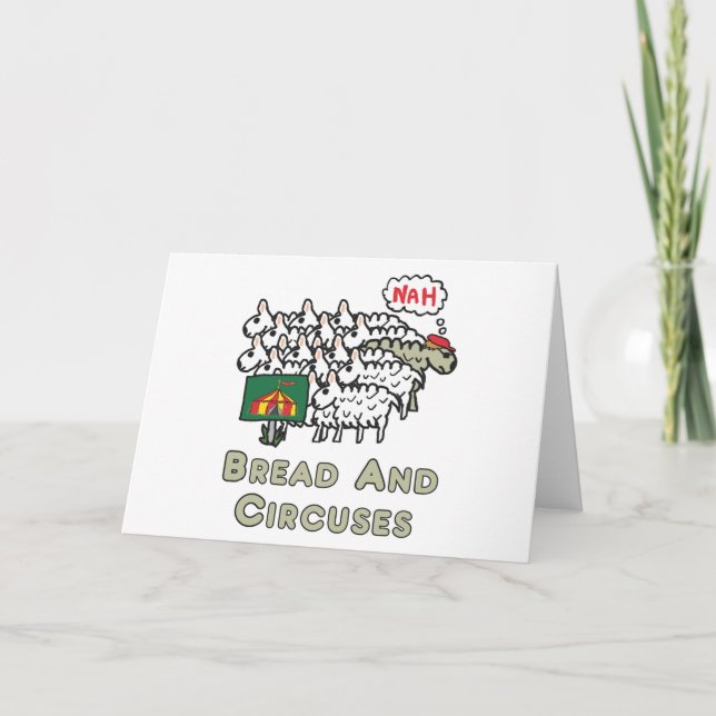 Tarjeta Festiva Pan y circo (Anverso)