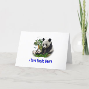 Tarjeta Festiva panda beras