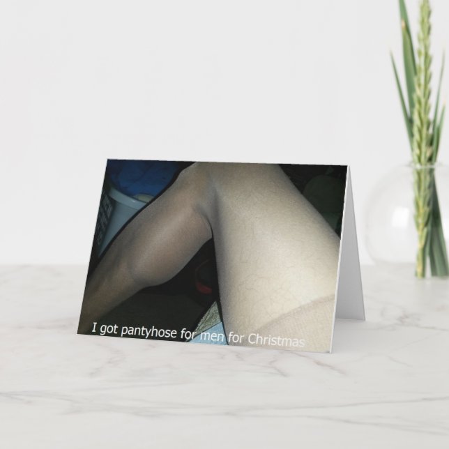 Tarjeta Festiva Panty para los hombres (Anverso)