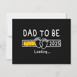 Tarjeta Festiva Papá a ser 2025 Papá est 2025 Papá a ser ascendido