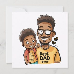 Tarjeta Festiva Papá e Hijo