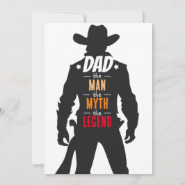 Tarjeta Festiva Papá: El Hombre, La Leyenda, El Mito Día del Padre