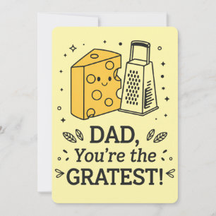 Tarjeta Festiva Papá, eres el día más gracioso del padre en queso