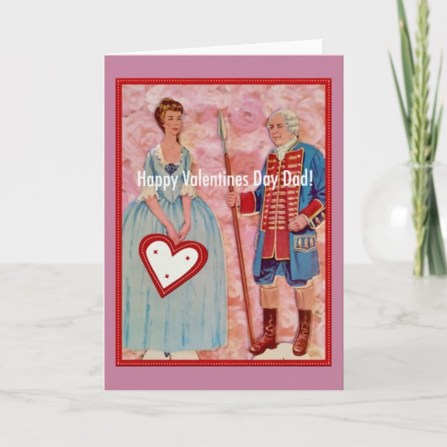 Tarjeta Festiva ¡Papá feliz del día de San Valentín! (Anverso)