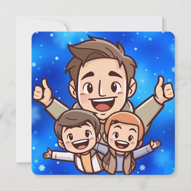 Tarjeta Festiva Papá, mi héroe silencioso (Anverso)