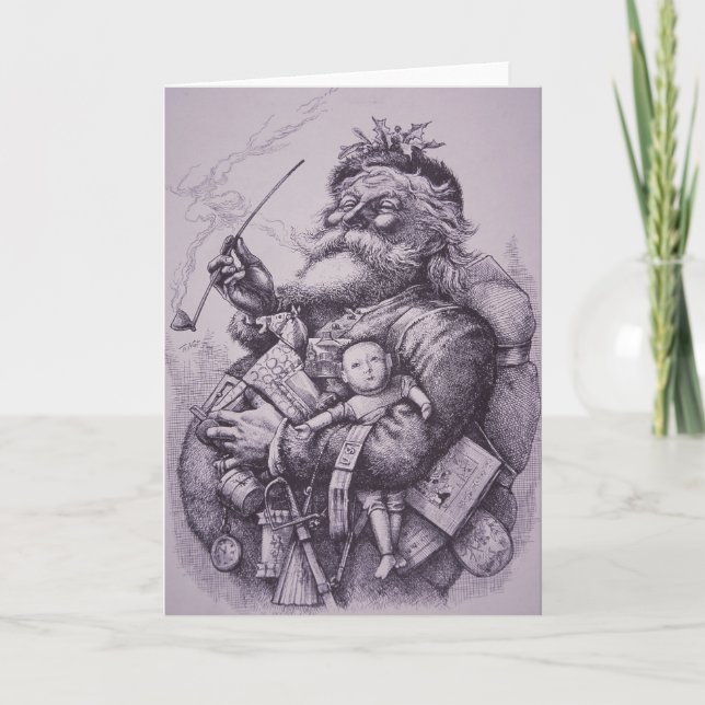 Tarjeta Festiva Papá Noel (Anverso)