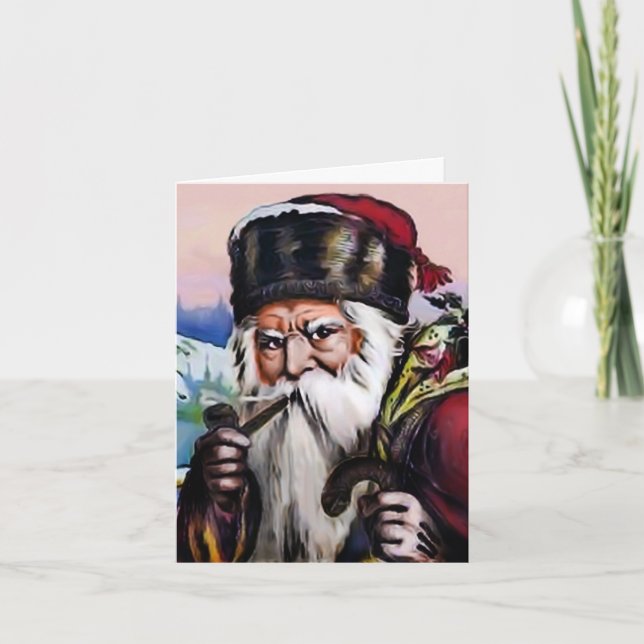 Tarjeta Festiva Papá Noel (Anverso)