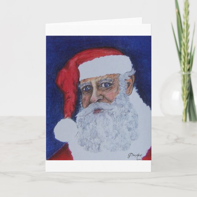 Tarjeta Festiva Papá Noel (Anverso)
