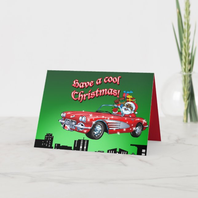 Tarjeta Festiva Papá Noel (Anverso)