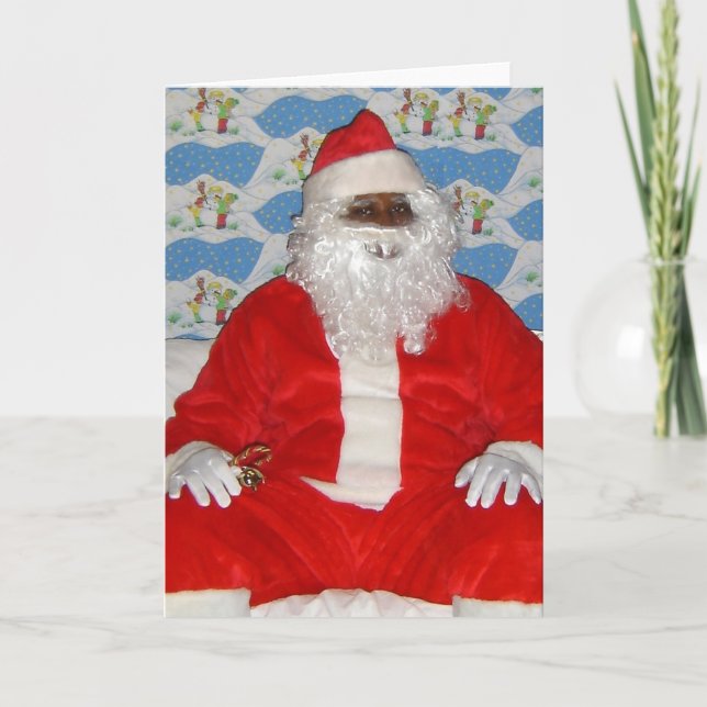 Tarjeta Festiva Papá Noel (Anverso)