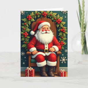 Tarjeta Festiva Papá Noel