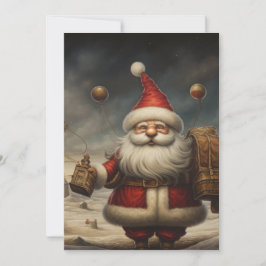 Tarjeta Festiva Papá Noel Caprichoso 7