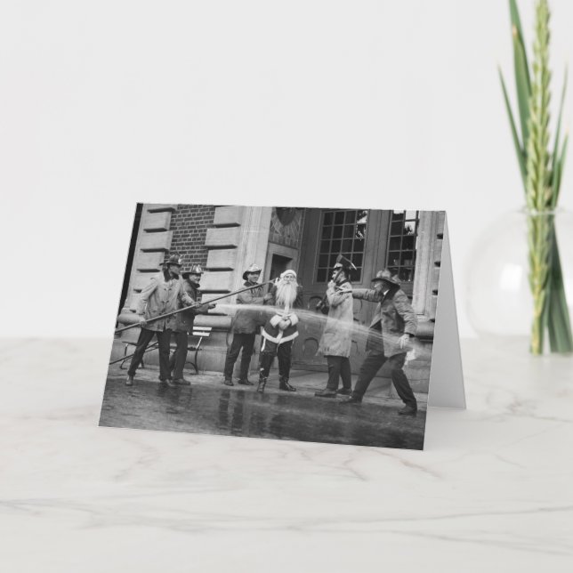 Tarjeta Festiva Papá Noel Delousing, los años 20 (Anverso)