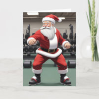 Papá Noel en el gimnasio