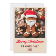 Papá Noel en el pan de jengibre