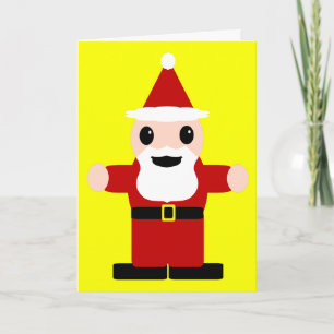 Tarjeta Festiva Papá Noel lindo