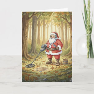 Tarjeta Festiva Papá Noel personalizado haciendo detección de meta