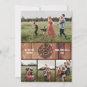Tarjeta Festiva Papá personalizado El hombre Mito Leyenda Foto Día