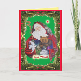 Tarjeta Festiva Papai Noel
