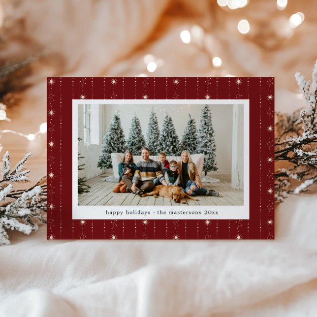 Tarjeta Festiva Papel de escritorio de las Estrellas Rojas Y Crema (Subido por el creador)