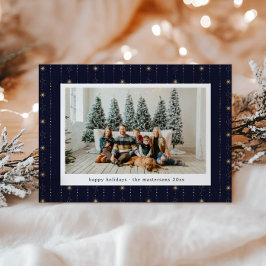 Tarjeta Festiva Papel de fondo de escritorio de Blue And Gold Star