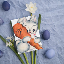 Tarjeta Festiva Papi retro vintage de Pascua