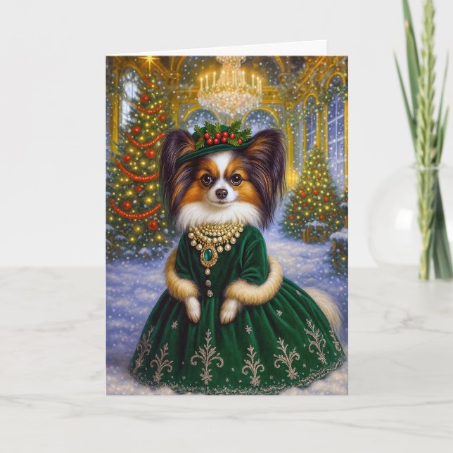 Tarjeta Festiva Papillon Holiday Card (Anverso)