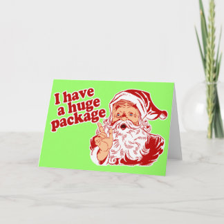 Tarjeta Festiva Paquete enorme de Santas