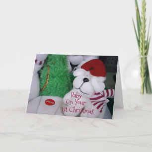 TARJETA FESTIVA PARA BEBER EN "TU PRIMERA NAVIDAD"
